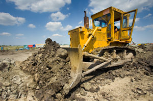 Bulldozer working at Mylocation earthmoving project